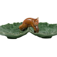 Bordallo Animal Fox Leaf Plate