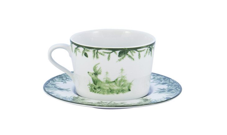 Forest 11oz Cup and Saucer