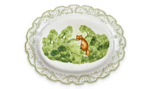 Foxy 18" Scalloped Platter
