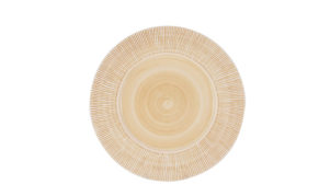 Straw Chargers 12" Rim Plate Peach