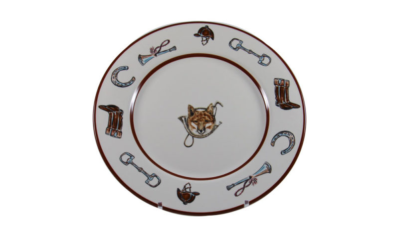 Fox Horn Dinner Plate